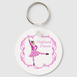 Llavero Bailarina de las Highlands escocesas Nudo celta Ro