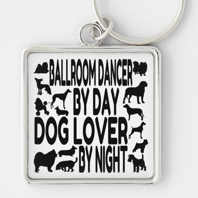 Llavero Bailarina de salón de baile Dog Lover (Frente)