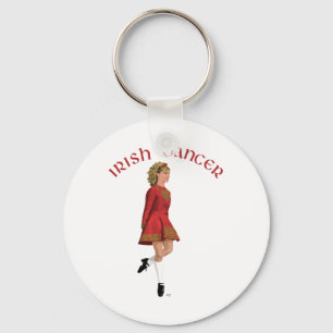 Llavero Bailarina Irlandesa de Rojo