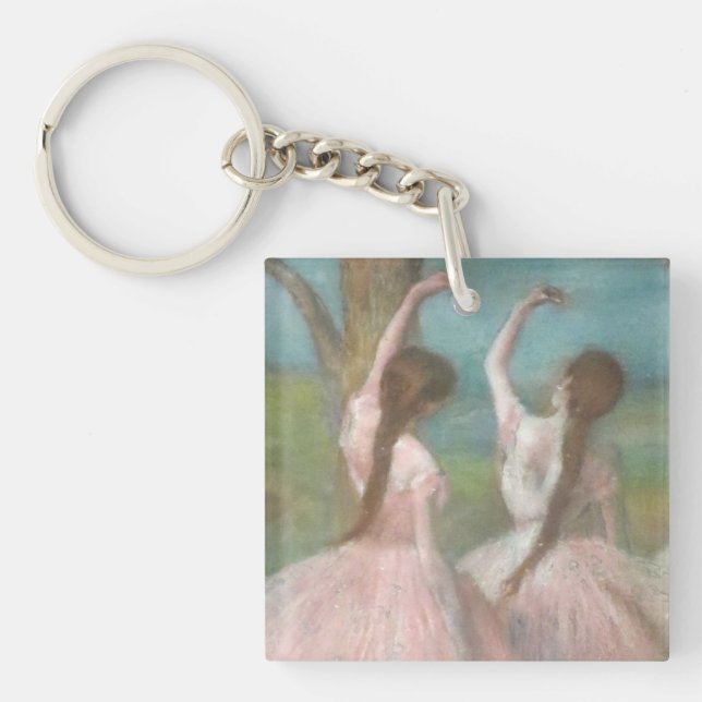 Llavero Bailarinas en rosa Edgar Degas (Frente)