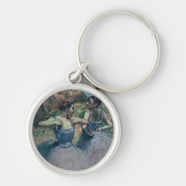 Llavero Bailarines de Edgar Degas el | en violeta (Frente)