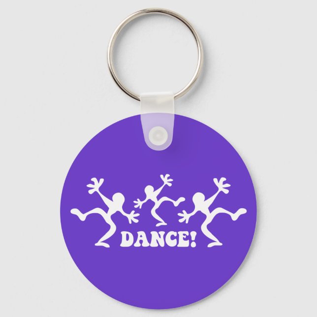 Llavero Bailarines locos bailando (Anverso)