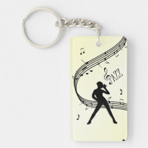 Llavero Baile de Jazz Música Amarilla 