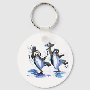 Llavero baile de pingüinos