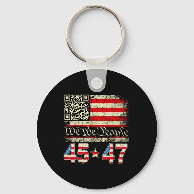 Llavero Baile de Trump Troll Qr Divertido Código de Baile  (Anverso)