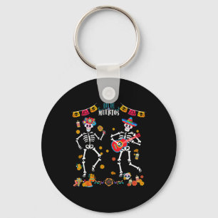 Llavero Baile esquelético del Día de los Muertos masculino