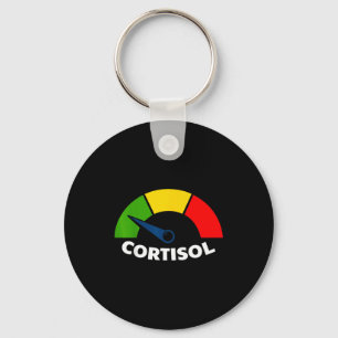 Llavero Bajos niveles de cortisol v meme divertido alivio 