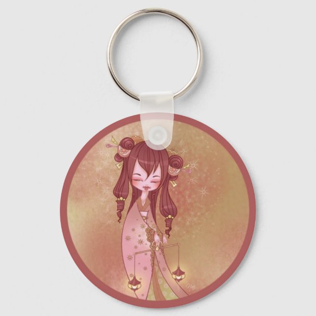 Llavero Balanza de Kokeshi (Anverso)