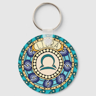 Llavero Balanza Libra Sternzeichen Mandala alegre