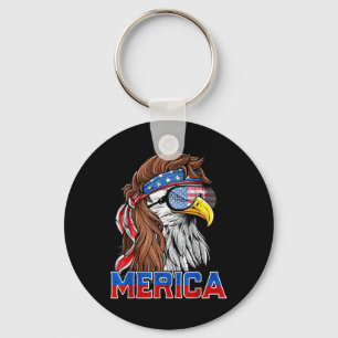 Llavero Bald Eagle Mullet Bandera Americana Patriótica 4