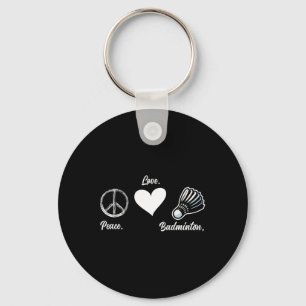 Llavero Baldín del jugador de bádminton de Peace Love