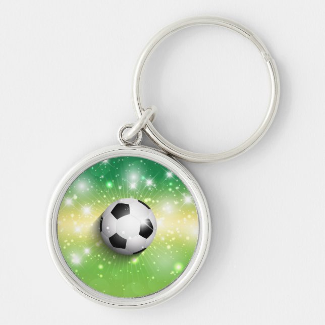 Llavero Ball de fútbol de cadena de claves (Frente)