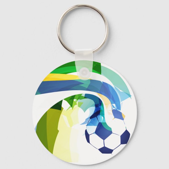 Llavero Ball de fútbol de cadena de claves (Anverso)