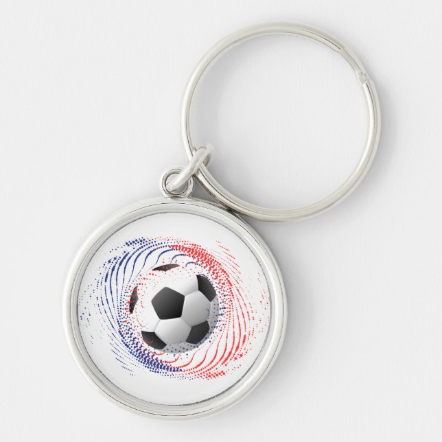 Llavero Ball de fútbol de cadena de claves (Frente)