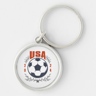 Llavero Ball de fútbol de Estados Unidos 2024 Stars & Laur