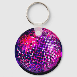 Llavero Ball espejo rosado