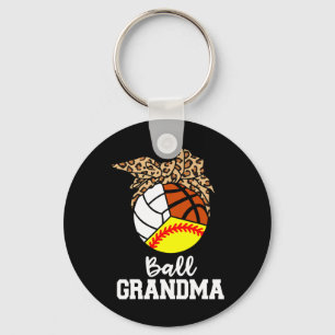 Llavero Ball Grandma Softball Volleyball Baloncesto Leopar