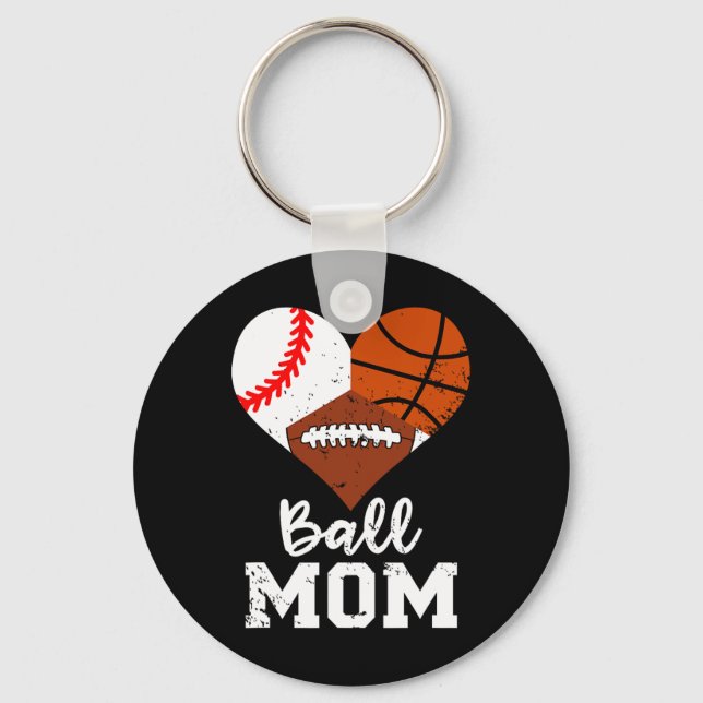Llavero Ball Mom Funny Baseball (Anverso)