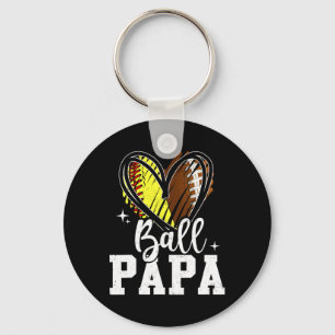 Llavero Ball Papa De Softbol De Ambos