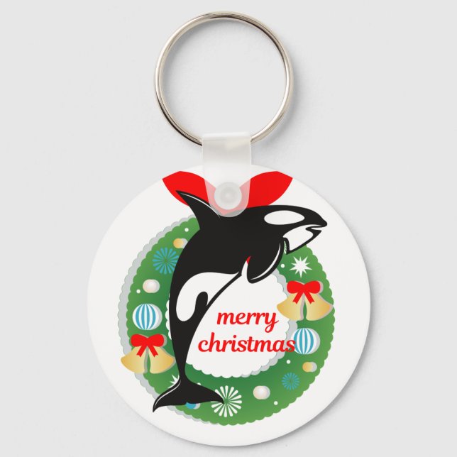 Llavero ballena asesina de navidad (Anverso)