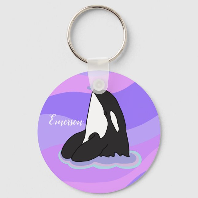 Llavero Ballena asesina orca personalizada (Anverso)