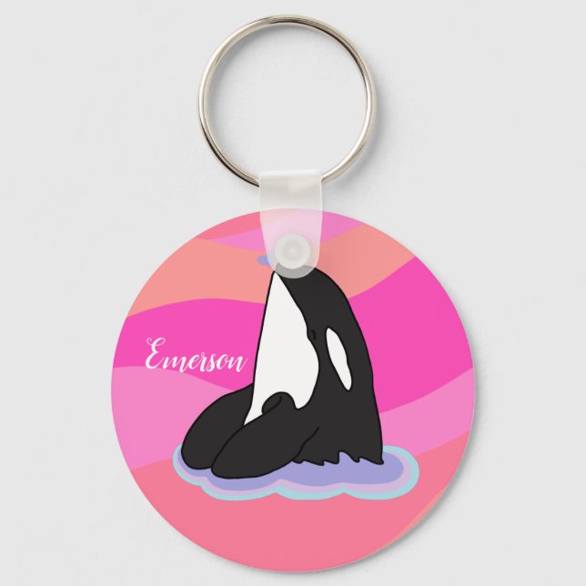 Llavero Ballena asesina orca personalizada (Anverso)