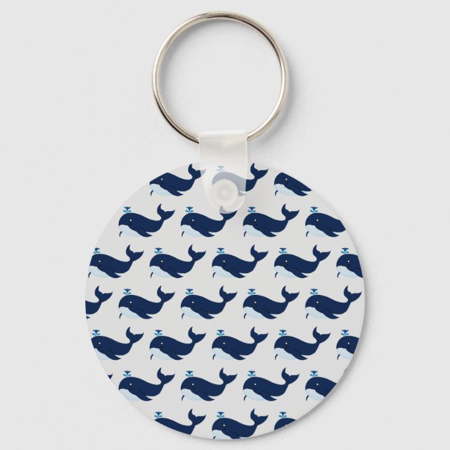 Llavero Ballena azul, náutica (Anverso)