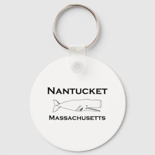 Llavero Ballena de Nantucket Massachusetts