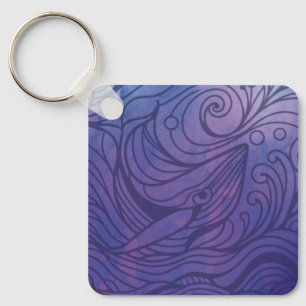 Llavero Ballena - Púrpura