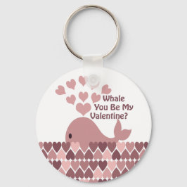Llavero Ballena que seas mi Valentín