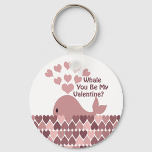 Llavero Ballena que seas mi Valentín