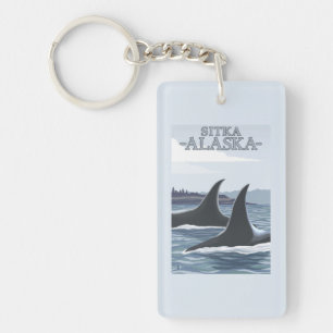 Llavero Ballenas #1 - Sitka, Alaska de la orca