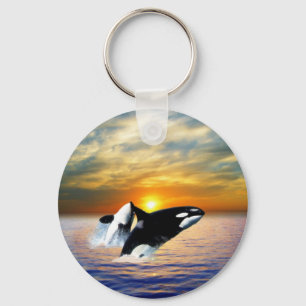Llavero Ballenas al atardecer