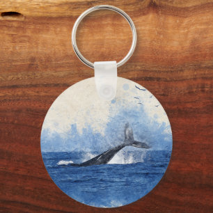 Llavero Ballenas en aves marinas en regalo a distancia Art