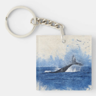 Llavero Ballenas en aves marinas en regalo a distancia Art