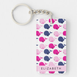 Llavero Ballenas, Patrón De Ballenas, Tu Nombre