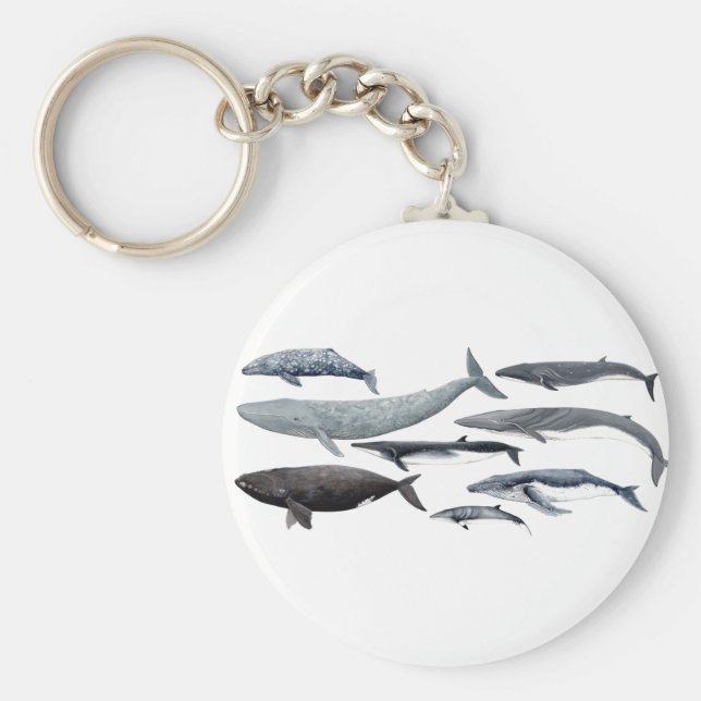 Llavero Ballenas y ballenas francas (Frente)