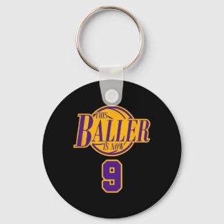 Llavero Baller De Baloncesto De Nacimiento De 9 Años De Ed
