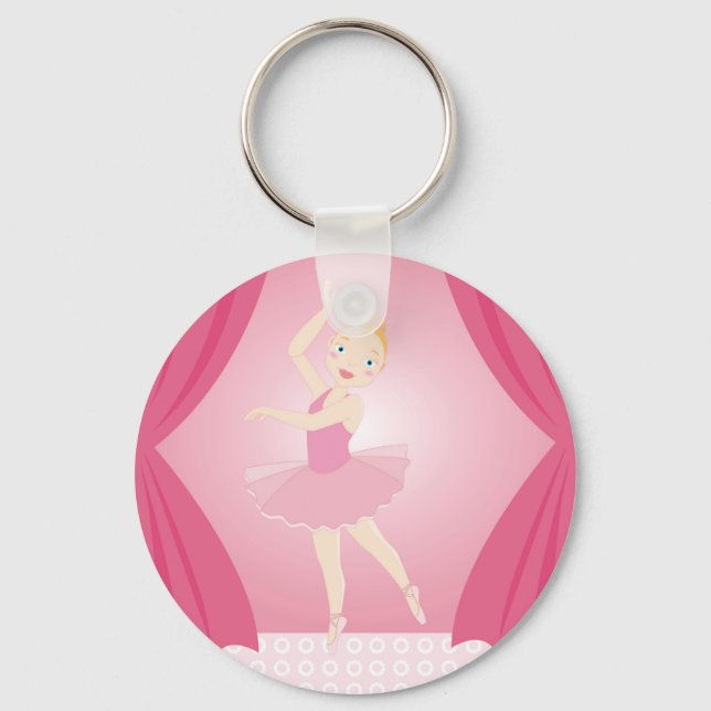 Llavero Ballerina birthday party (Anverso)