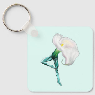 Llavero Ballerina Calla Lily Ballet Dancer Keychain