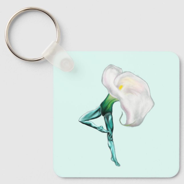 Llavero Ballerina Calla Lily Ballet Dancer Keychain (Anverso)