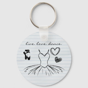 Llavero Ballerina Dance Doodles and Notepaper Ballet