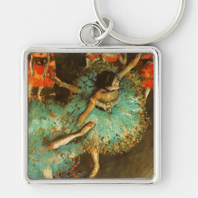 Llavero Ballerina Dance Green Dancer Edger Degas Painting (Frente)