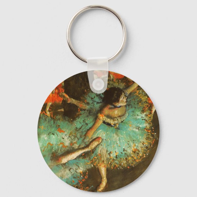 Llavero Ballerina Dance Green Dancer Edger Degas Painting (Anverso)