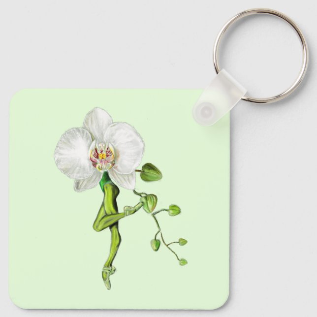Llavero Ballerina Orchid Ballet Dancer Keychain (Reverso )