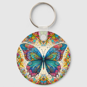 Llavero Ballet arco iris de una mariposa