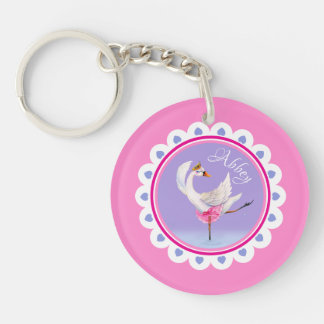 Llavero Ballet bailarín sensacional swan morado personaliz