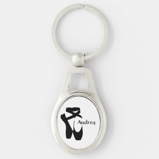 Llavero Ballet Ballerina Black Pointe Shoes Personalizado