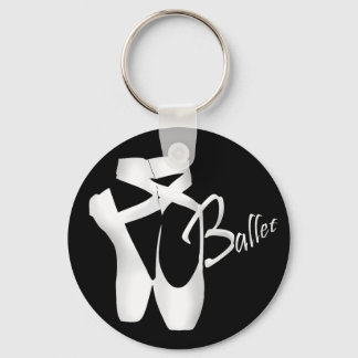 Llavero Ballet Ballerina White Pointe Shoes Basic