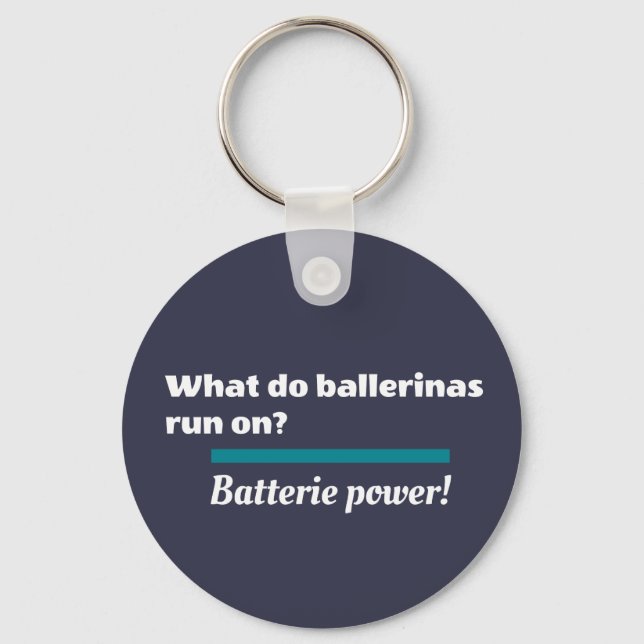 Llavero Ballet Ballet Ballet Chiste Batería (Anverso)